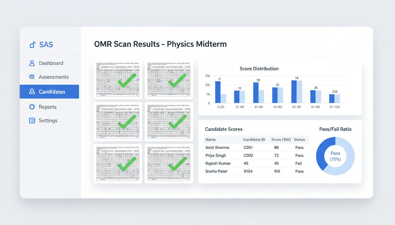 Quick OMR Dashboard Interface